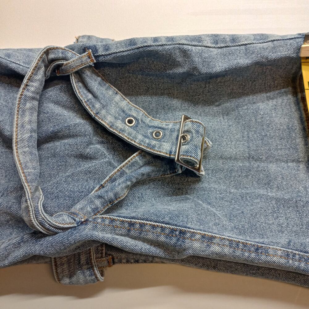 Hot Topic Men Wide Strap Leg Cotton Cargo Jeans 34x32 - Picture 10 of 12